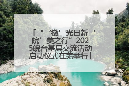 “‘徽’光日新‘皖’美之行”2025皖台基层交流活动启动仪式在芜举行