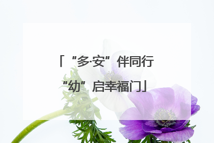 “多·安”伴同行 “幼”启幸福门