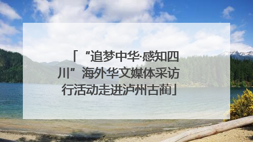 “追梦中华·感知四川”海外华文媒体采访行活动走进泸州古蔺