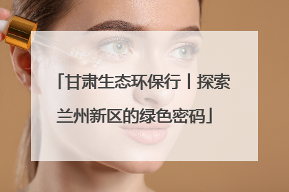 甘肃生态环保行丨探索兰州新区的绿色密码