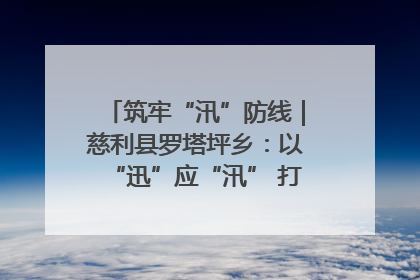 筑牢“汛”防线｜慈利县罗塔坪乡：以“迅”应“汛” 打赢暴雨防御战