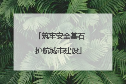 筑牢安全基石 护航城市建设