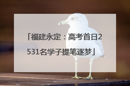 福建永定：高考首日2531名学子提笔逐梦