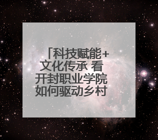 科技赋能+文化传承 看开封职业学院如何驱动乡村振兴“加速度”