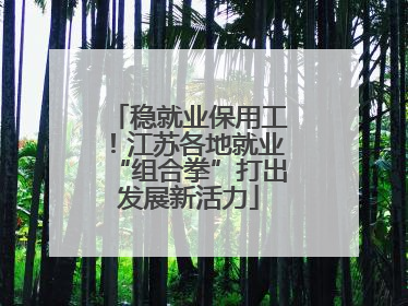 稳就业保用工！江苏各地就业“组合拳”打出发展新活力