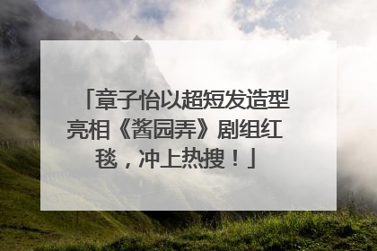 章子怡以超短发造型亮相《酱园弄》剧组红毯，冲上热搜！