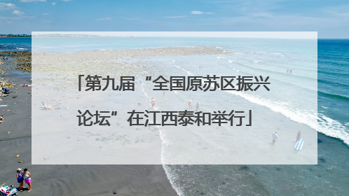 第九届“全国原苏区振兴论坛”在江西泰和举行