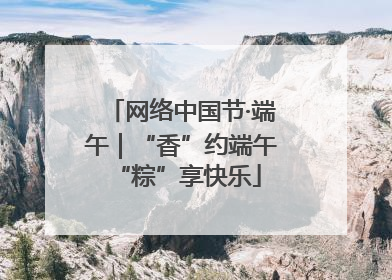 网络中国节·端午｜“香”约端午 “粽”享快乐