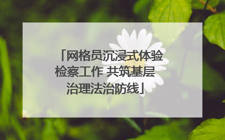 网格员沉浸式体验检察工作 共筑基层治理法治防线