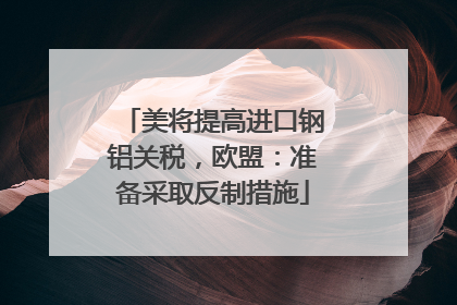 美将提高进口钢铝关税，欧盟：准备采取反制措施