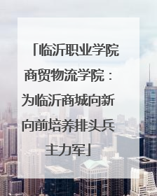 临沂职业学院商贸物流学院：为临沂商城向新向前培养排头兵主力军