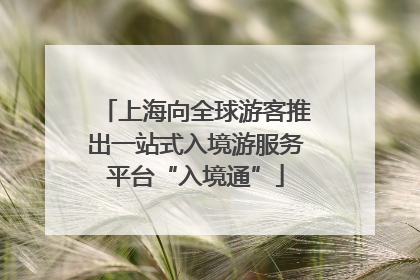 上海向全球游客推出一站式入境游服务平台“入境通”