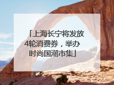 上海长宁将发放4轮消费券，举办时尚国潮市集