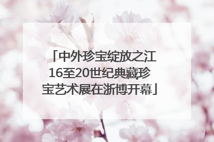 中外珍宝绽放之江 16至20世纪典藏珍宝艺术展在浙博开幕