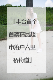 丰台首个首蔡精品超市落户六里桥街道