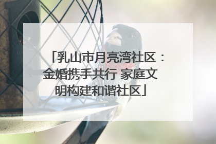 乳山市月亮湾社区：金婚携手共行 家庭文明构建和谐社区