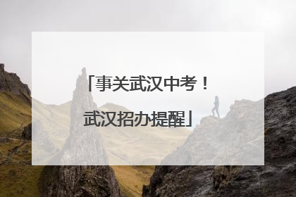 事关武汉中考！武汉招办提醒