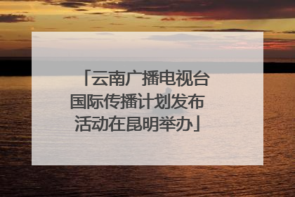 云南广播电视台国际传播计划发布活动在昆明举办