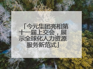 今元集团亮相第十一届上交会，展示全球化人力资源服务新范式