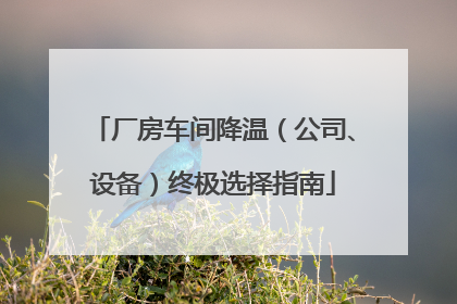 厂房车间降温（公司、设备）终极选择指南