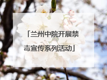 兰州中院开展禁毒宣传系列活动