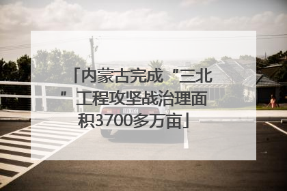 内蒙古完成“三北”工程攻坚战治理面积3700多万亩