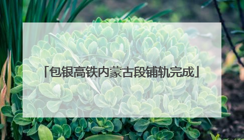 包银高铁内蒙古段铺轨完成
