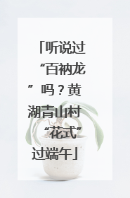 听说过“百衲龙”吗？黄湖青山村“花式”过端午