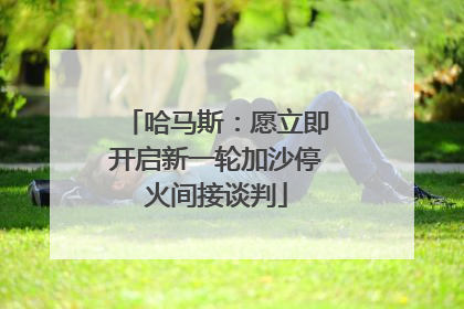 哈马斯：愿立即开启新一轮加沙停火间接谈判