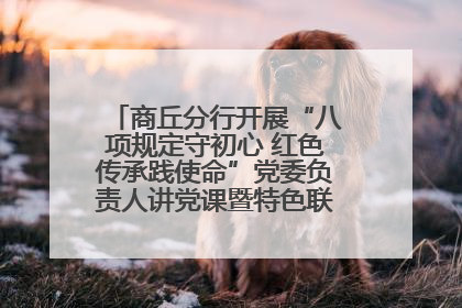 商丘分行开展“八项规定守初心 红色传承践使命”党委负责人讲党课暨特色联合党建活动