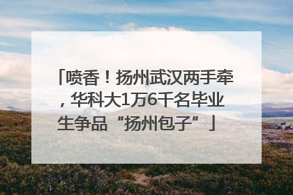 喷香！扬州武汉两手牵，华科大1万6千名毕业生争品“扬州包子”