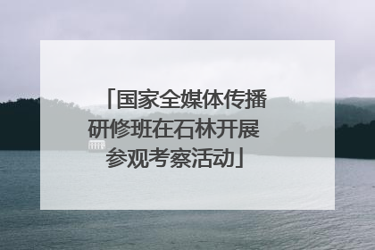 国家全媒体传播研修班在石林开展参观考察活动