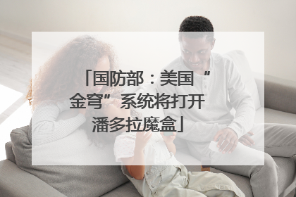 国防部：美国“金穹”系统将打开潘多拉魔盒