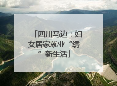 四川马边：妇女居家就业“绣”新生活