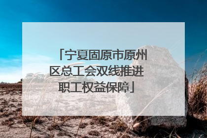 宁夏固原市原州区总工会双线推进职工权益保障
