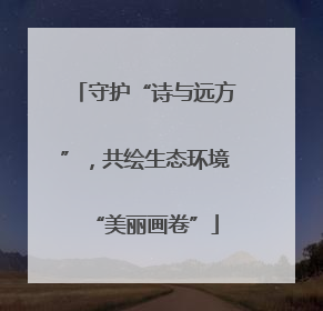 守护“诗与远方”，共绘生态环境“美丽画卷”