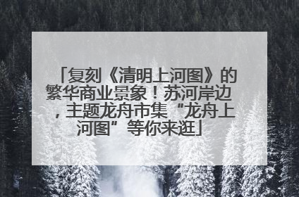 复刻《清明上河图》的繁华商业景象！苏河岸边，主题龙舟市集“龙舟上河图”等你来逛