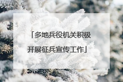 多地兵役机关积极开展征兵宣传工作