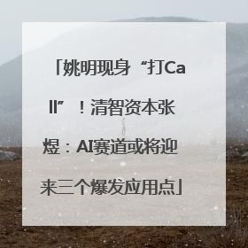 姚明现身“打Call”！清智资本张煜：AI赛道或将迎来三个爆发应用点