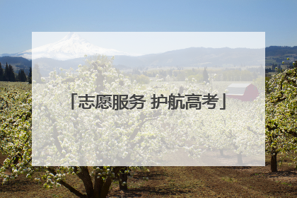 志愿服务 护航高考