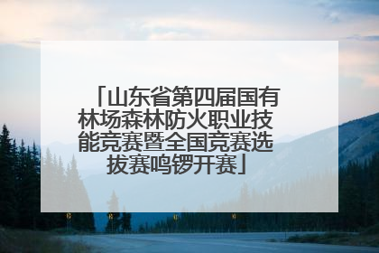 山东省第四届国有林场森林防火职业技能竞赛暨全国竞赛选拔赛鸣锣开赛