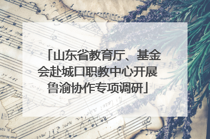 山东省教育厅、基金会赴城口职教中心开展鲁渝协作专项调研