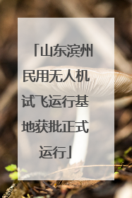 山东滨州民用无人机试飞运行基地获批正式运行