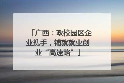 广西：政校园区企业携手，铺就就业创业“高速路”