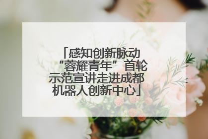感知创新脉动 “蓉耀青年”首轮示范宣讲走进成都机器人创新中心
