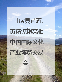 房县黄酒、黄精惊艳亮相中国国际文化产业博览交易会