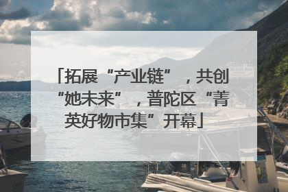 拓展“产业链”，共创“她未来”，普陀区“菁英好物市集”开幕