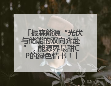 振森能源“光伏与储能的双向奔赴”，能源界最甜CP的绿色情书！