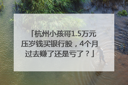 杭州小孩哥1.5万元压岁钱买银行股，4个月过去赚了还是亏了？