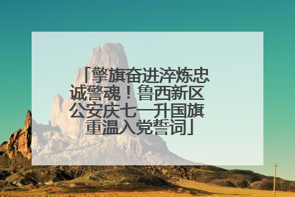 擎旗奋进淬炼忠诚警魂！鲁西新区公安庆七一升国旗 重温入党誓词